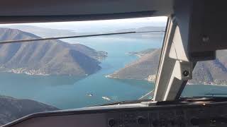 Amazing Landing Tivat Airport Montenegro [upl. by Langham]