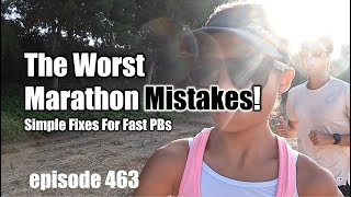 The Worst Marathon Mistakes with Simple Fixes marathon running marathontraining [upl. by Ynnor729]