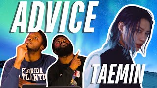 TAEMIN 태민 Advice MV  REACTION [upl. by Aowda]