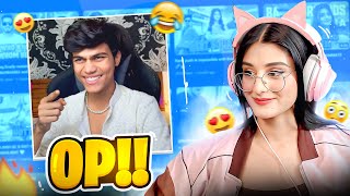 Payal reacts on adarshuc 😎 FUNNY Omegle reaction 🤣🥰 [upl. by Esinyt]