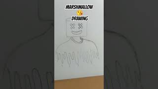 MARSHMALLOW DRAWING 😍 drawing artist shorts subscribe comments [upl. by Markus]