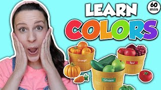 Learn Colors Fruits and Vegetables with Ms Rachel  Toddler Learning Video  Speech  Educational [upl. by Ozen]