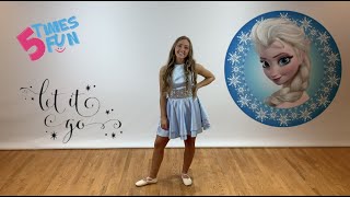 Free ONLINE Dance class choreography for kids to LET IT GO from Disneys movie FROZEN [upl. by Eskill901]