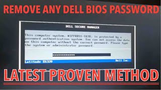 SOLVED UNLOCK ANY DELL BIOS PASSWORD REMOVE amp RESET ALL MODELS  LATITUDE  INSPIRON [upl. by Urion]