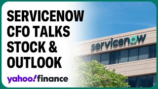 ServiceNow stock jumps CFO says AI is real in our business [upl. by Nicola]