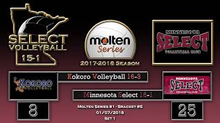 010718  201718 MN Select 151 Volleyball vs Kokoro 163  Set 1 [upl. by Chladek]