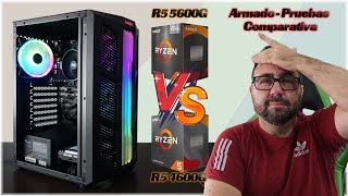 Armado y Comparativa Ryzen 5 5600g Vs Ryzen 5 4600g [upl. by Aznola]