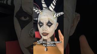 Tirando maquiagem do palhaço 🤡🎈 makeup maquiagem terror halloween makeupartist challenge [upl. by Asilahs873]