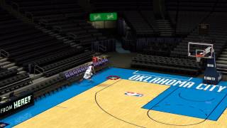 NBA 2K13  Kevin Durant Sick Back Court Shot FreeStyle [upl. by Rez]