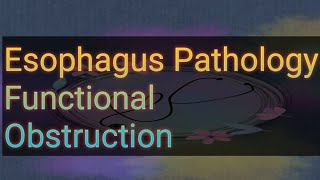 Functional Obstruction Esophagus Pathology part2 Obstructive and Vascular diseases [upl. by Donavon]