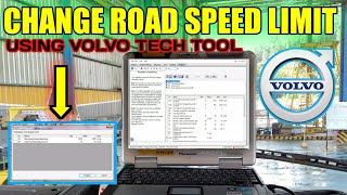 Change Road Speed Limit Using Volvo Tech Tool  Volvo Truck FM 440 [upl. by Bilow]