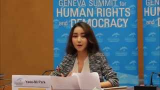 YeonMi Park at Geneva Summit 2015 [upl. by Aspa]