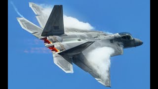 Deadly F22，启动到升空加力燃烧，震撼飞行过程。f22 fighter [upl. by Nnylatsyrk]