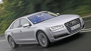 First Test Drive Audi A8 2013  Erste Fahrt im neuen Facelift [upl. by Udall]