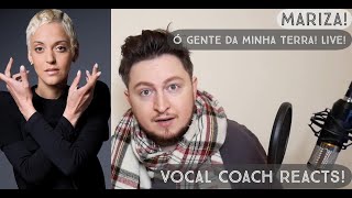 Vocal Coach Reacts Mariza O Gente Da Minha Terra Live [upl. by Jerold]