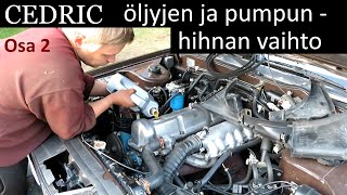 Lapin autoon öljyjen ja syöttöpumpun hihnan vaihto Osa 2 [upl. by Haslett580]