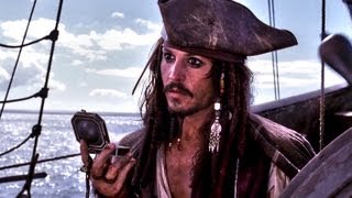 Pirates Of The Caribbean  Hes a Pirate Captain Jack jumps flies sails arrives to port Full HD [upl. by Nere302]