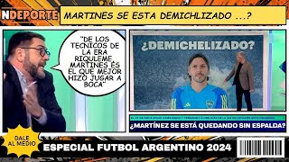 CHARLA FUTBOLERA  ¿MARTINES LE PUEDE DAR VUELTA A LA SITUACION ACTUAL DE BOCA [upl. by Elset]