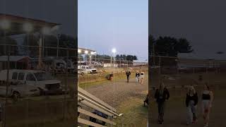 Monster RC trucks hitting some jumps and cars at the Ebensburg Fair 2024 [upl. by Tormoria72]