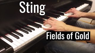 Sting  Fields Of Gold  Piano cover by Evgeny Alexeev [upl. by Atiuqel]