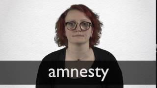 How to pronounce AMNESTY in British English [upl. by Nellahs]