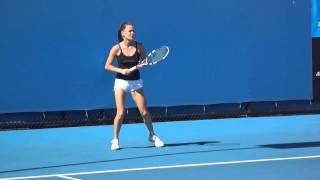 Agnieszka Radwanska Practice  Australian Open 2013 [upl. by Ylreveb]