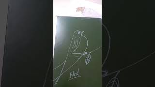 birds with blackboard drawing [upl. by Minica]