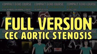 〖Echocardiography〗 Aortic valve stenosis full version 💖 [upl. by Reibaj]