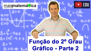 Função do Segundo Grau Função Quadrática Gráfico Parábola Aula 6 de 9 [upl. by Aylmar137]