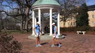 UNC Womens Golf  Campus Juggle Trick Video [upl. by Enitsej]