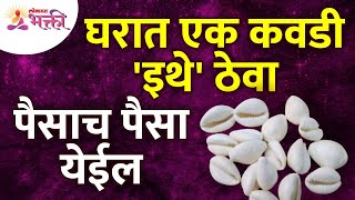 घरात १ कवडी कुठे ठेवल्याने भरपूर पैसे मिळतीलKeeping 1 Cowrie shell in home will bring lots of money [upl. by Eah]