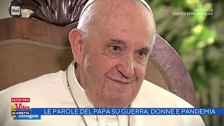 Lorena Bianchetti lintervista a Papa Francesco  La vita in diretta 15042022 [upl. by Recor]