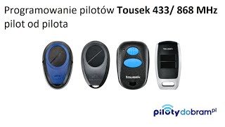 Programowanie nowego pilota Tousek z użyciem starego [upl. by Ahsats441]