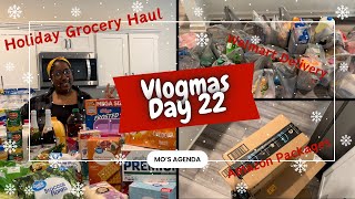 VLOGMAS  Day 22  Holiday Grocery Haul Walmart  Mini Fridge Restock  Opening Amazon Packages [upl. by Leyla404]