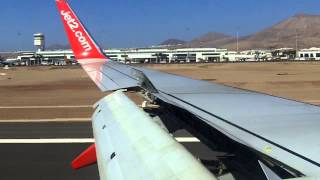 Lanzarote Airport  landing onboard [upl. by Enialedam]