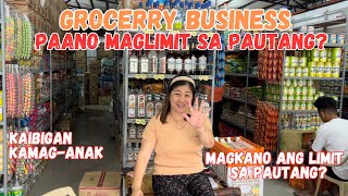 GROCERY BUSINESS  PAANO MAGLIMIT SA PAUTANG SOLLES G [upl. by Yrebmik]