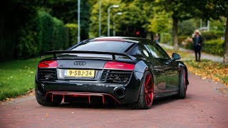 Audi R8 V8 w Custom Exhaust  LOUD Accelerations [upl. by Asille]