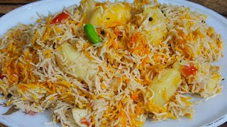 Aloo Ki Tahari Recipe  Aloo Tahiri  Easy Aloo Ka Pulao  Potato Rice Recipe  by Fakhira Sajjad [upl. by Anairuy]