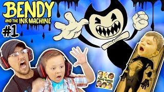 EVIL MICKEY MOUSE BENDY amp THE INK MACHINE Chapter 1 😱 FGTEEV 2 Scary Kids Gameplay Jump Scares [upl. by Bosch]