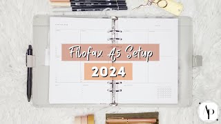 Planner Setup 2024 deutsch  KALENDER SETUP 2024  Filofax A5 [upl. by Vyner266]