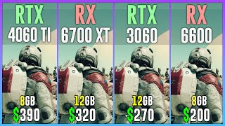 RTX 4060 TI vs RX 6700 XT vs RTX 3060 vs RX 6600  Test in 12 Games [upl. by Farlie891]