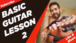 Basic Guitar Lesson 2 Strings of Guitar for Beginners in Hindi by Acoustic Pahadi [upl. by Baalbeer872]