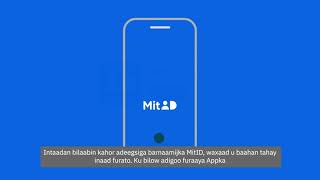 Guide til MitID app  på SOMALISK [upl. by Cavil]