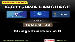 PART42 Strings Function in C Programming in C viral ccode new clanguage languagefacts [upl. by Nonnahc769]