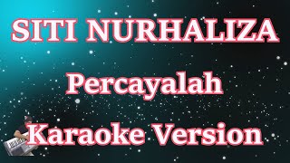 Siti Nurhaliza  Percayalah Karaoke Lirik  CBerhibur [upl. by Adnala165]