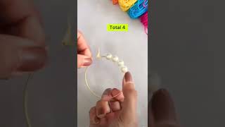 Hoop Earrings  How to make Ribbon Earrings shortsfeed diy viral shorts earrings [upl. by Atoiganap958]