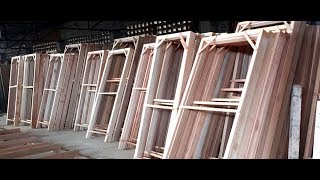 Timber Door Manufacturing Process [upl. by Enilorak]