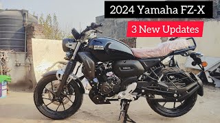 2024 Yamaha FZX  New Black Color 3 New Updates On road Price Features Difference [upl. by Oiruam]