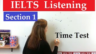 IELTS Listening Section 1 Time Test [upl. by Htomit]