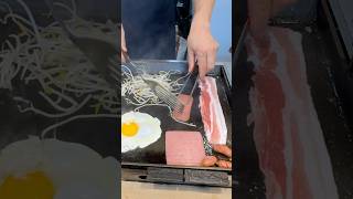 Pork Belly Kimchi Cup Rice 삼겹살 컵밥  Korean Street Food shortsvideo [upl. by Adnirem]